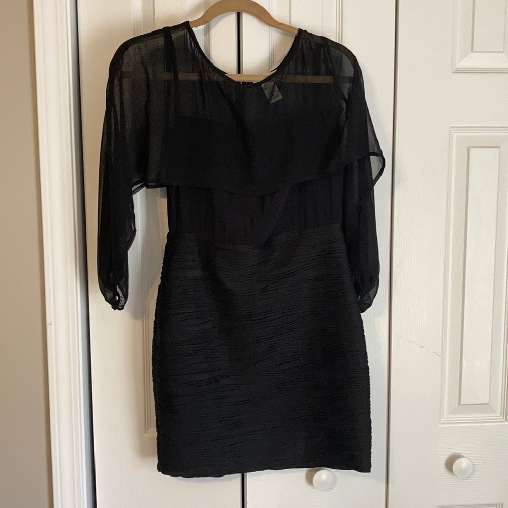 Bodycon black party dress
